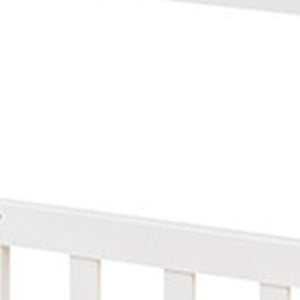 HomeRoots White Canopy Solid Wood Twin Loft Bed with Slide - Stylish, Durable, and Perfect for Playful Bedrooms 606536