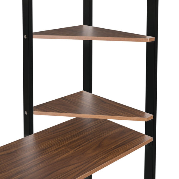 HomeRoots Black Metal Twin Loft Bed with Desk - Space-Saving Design for Small Rooms, Durable & Stylish Solution 606548