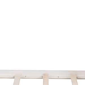 HomeRoots White Twin Over Twin Solid Wood Bunk Bed with Stairs, Storage & Safety Features for Kids' Rooms 606601