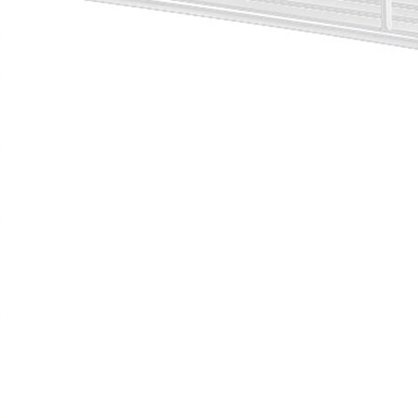 HomeRoots White Twin Over Twin Metal Bunk Bed with Trundle - Stylish, Durable Design for Kids and Teens' Rooms 606635