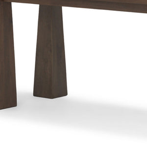 HomeRoots 60" Dark Brown Solid Wood Bench - Elegant Entryway Seating with Versatile Use and Timeless Design 606730