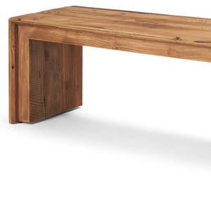 HomeRoots 69" Distressed Reclaimed Wood Bench – Rustic Entryway Seating for Hallways, Mudrooms & Storage Solutions 606751
