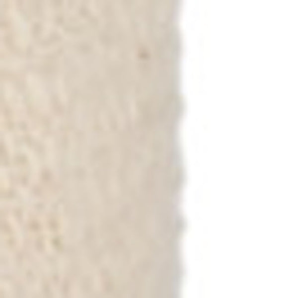 HomeRoots 16" Cream and Black Wool Cube Pouf Ottoman – Stylish, Versatile Seating for Modern Homes and Nurseries 606768