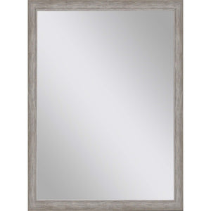 HomeRoots 40 Inch Round Silver Wall Mirror Decorative Accent for Living Room or Entryway 606773