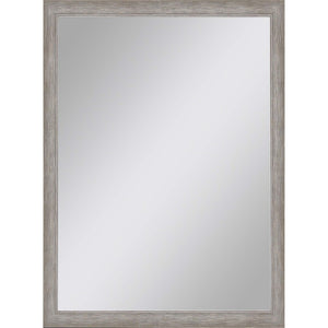 40 Inch Round Silver Wall Mirror Decorative Accent for Living Room or Entryway