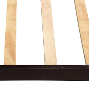 HomeRoots Espresso Wood Twin Bed Frame - Durable Platform Design with Elegant Finish for Ultimate Comfort & Style 606800