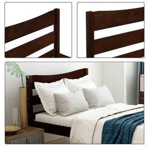 HomeRoots Espresso Wood Twin Bed Frame – Modern, Durable Platform Design for Stylish Sleep Spaces & Comfort 606803
