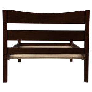 HomeRoots Espresso Wood Twin Bed Frame – Modern, Durable Platform Design for Stylish Sleep Spaces & Comfort 606803