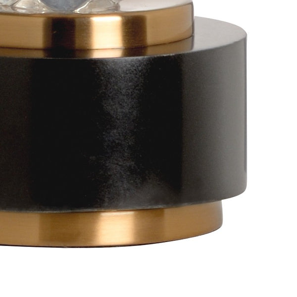 Wildwood Bubblicious Clear Acrylic Bubble Lamp With Black Marble Base & Antique Brass Accents, 36" H Ambient Light 60681