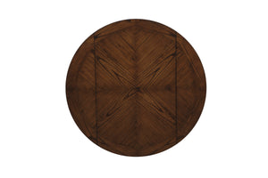 English Elm White Two-Tone 5pc Counter Height Dining Set with Drop Leaves, Open Shelf Base & Faux Leather Seats B011S01377