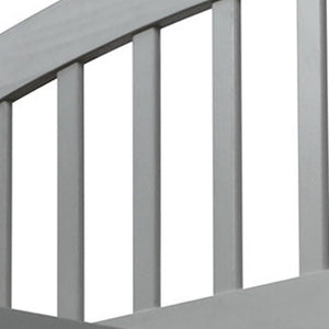 HomeRoots Gray Wood Twin Bed Frame with Under-Bed Drawers - Modern Platform Design for Stylish Storage Solutions 606822
