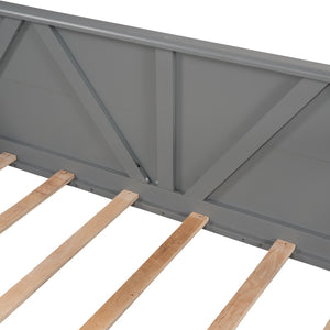 HomeRoots Gray Wood Twin Day Bed - Versatile Sleeping & Seating Solution for Small Spaces, Stylish & Durable Design 606860