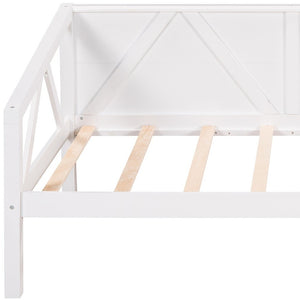 HomeRoots White Wood Twin Day Bed – Stylish Multi-Functional Furniture for Cozy Spaces & Modern Decor 606861