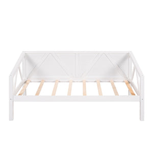 HomeRoots White Wood Twin Day Bed – Stylish Multi-Functional Furniture for Cozy Spaces & Modern Decor 606861