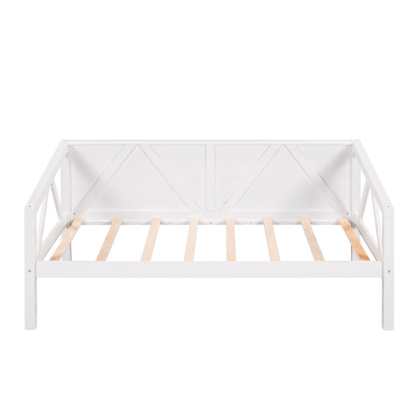 HomeRoots White Wood Twin Day Bed – Stylish Multi-Functional Furniture for Cozy Spaces & Modern Decor 606861