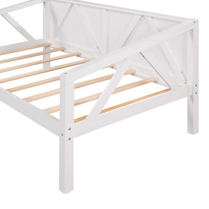 HomeRoots White Wood Twin Day Bed – Stylish Multi-Functional Furniture for Cozy Spaces & Modern Decor 606861