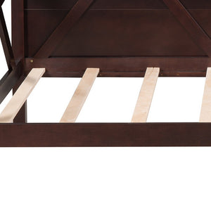 HomeRoots Espresso Wood Twin Day Bed - Versatile Comfort & Timeless Style for Any Room - Durable & Elegant Design 606862