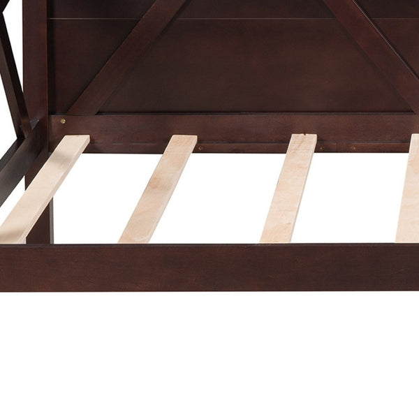 HomeRoots Espresso Wood Twin Day Bed - Versatile Comfort & Timeless Style for Any Room - Durable & Elegant Design 606862
