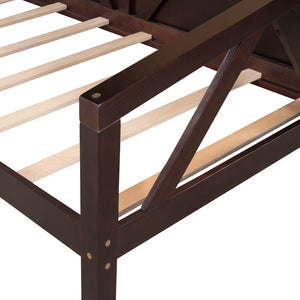 HomeRoots Espresso Wood Twin Day Bed - Versatile Comfort & Timeless Style for Any Room - Durable & Elegant Design 606862