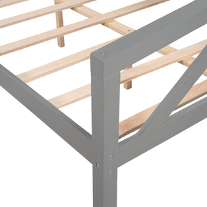 HomeRoots Gray Wood Full Day Bed - Stylish Versatile Furniture for Modern Living, Guest Rooms & Home Offices 606863