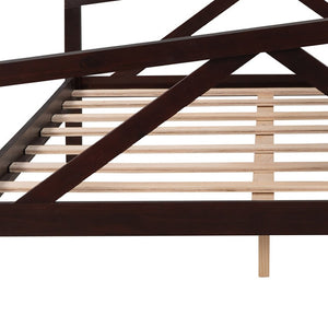 HomeRoots Espresso Wood Full Day Bed - Stylish Multi-Functional Design for Bedroom, Guest Room & Office Use 606865