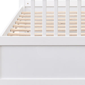 HomeRoots White Wood Twin Daybed Frame - Elegant Design for Comfort, Versatile Style for Any Room Decor! 606902
