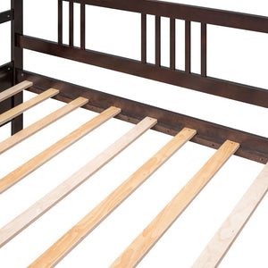 HomeRoots Espresso Wood Twin Daybed Frame - Stylish, Versatile Bed & Seating Solution for Any Room Decor 606903