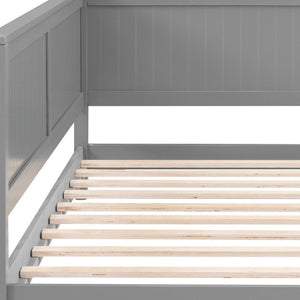 HomeRoots Gray Wood Twin Daybed Frame - Elegant, Versatile Design for Guest Rooms & Living Spaces, Durable Comfort 606908