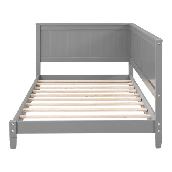 HomeRoots Gray Wood Twin Daybed Frame - Elegant, Versatile Design for Guest Rooms & Living Spaces, Durable Comfort 606908