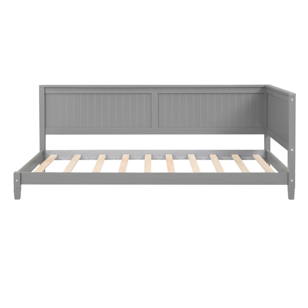 HomeRoots Gray Wood Twin Daybed Frame - Elegant, Versatile Design for Guest Rooms & Living Spaces, Durable Comfort 606908