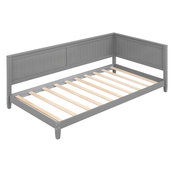 HomeRoots Gray Wood Twin Daybed Frame - Elegant, Versatile Design for Guest Rooms & Living Spaces, Durable Comfort 606908