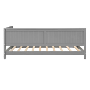 HomeRoots Gray Wood Twin Daybed Frame - Elegant, Versatile Design for Guest Rooms & Living Spaces, Durable Comfort 606908