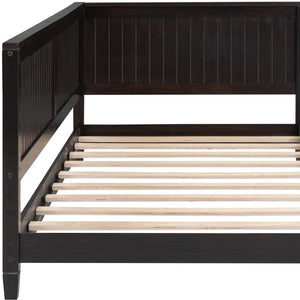 HomeRoots Espresso Wood Twin Daybed Frame - Stylish Multi-Functional Seating and Sleeping Solution for Any Room 606910