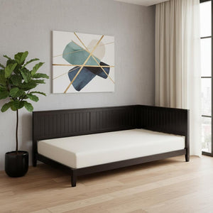 HomeRoots Espresso Wood Twin Daybed Frame - Stylish Multi-Functional Seating and Sleeping Solution for Any Room 606910