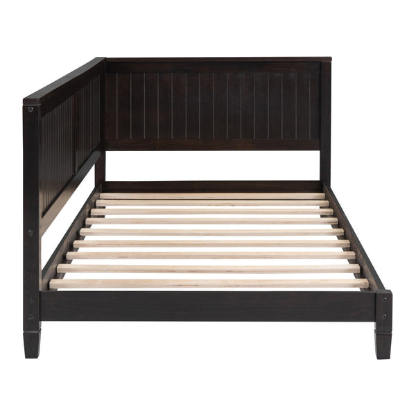 HomeRoots Espresso Wood Twin Daybed Frame - Stylish Multi-Functional Seating and Sleeping Solution for Any Room 606910