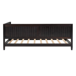 HomeRoots Espresso Wood Twin Daybed Frame - Stylish Multi-Functional Seating and Sleeping Solution for Any Room 606910