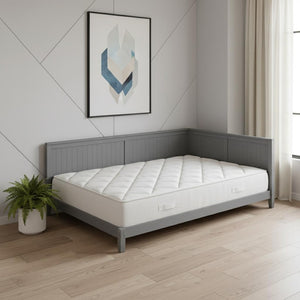 HomeRoots Gray Wood Full Daybed Frame – Modern, Versatile Design for Stylish Living Rooms & Guest Spaces 606911