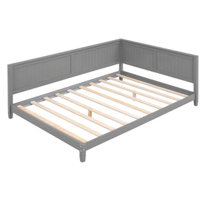 HomeRoots Gray Wood Full Daybed Frame – Modern, Versatile Design for Stylish Living Rooms & Guest Spaces 606911