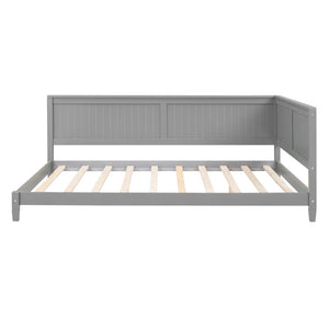 HomeRoots Gray Wood Full Daybed Frame – Modern, Versatile Design for Stylish Living Rooms & Guest Spaces 606911