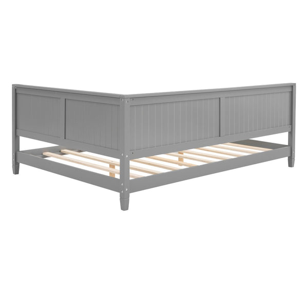 HomeRoots Gray Wood Full Daybed Frame – Modern, Versatile Design for Stylish Living Rooms & Guest Spaces 606911