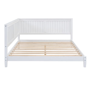 HomeRoots White Wood Full Daybed Frame – Elegant Multi-Functional Design for Stylish Sleep and Seating Solutions! 606912