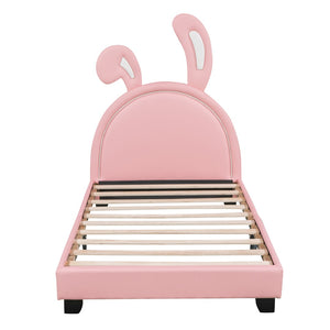 HomeRoots Pink Tufted Faux Leather Twin Bed Frame – Chic Comfort & Glamorous Design for Modern Bedrooms! 606925
