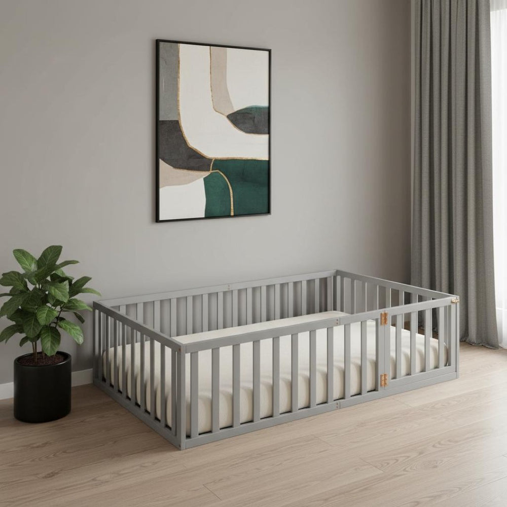 HomeRoots Gray Wood Twin Daybed Frame - Modern, Minimalist Design for Cozy Spaces, Durable & Stylish Comfort 606931