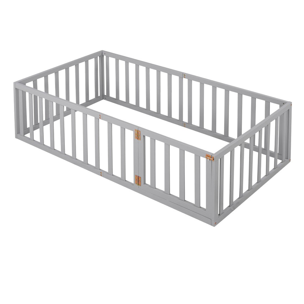 HomeRoots Gray Wood Twin Daybed Frame - Modern, Minimalist Design for Cozy Spaces, Durable & Stylish Comfort 606931