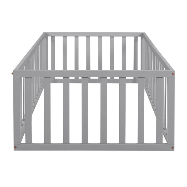 HomeRoots Gray Wood Twin Daybed Frame - Modern, Minimalist Design for Cozy Spaces, Durable & Stylish Comfort 606931