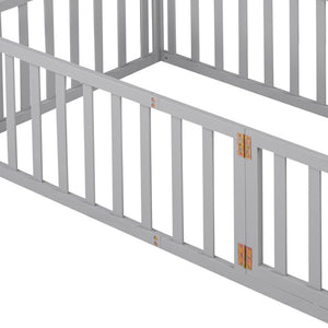HomeRoots Gray Wood Twin Daybed Frame - Modern, Minimalist Design for Cozy Spaces, Durable & Stylish Comfort 606931