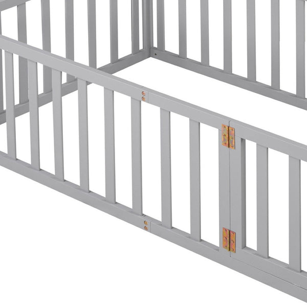 HomeRoots Gray Wood Twin Daybed Frame - Modern, Minimalist Design for Cozy Spaces, Durable & Stylish Comfort 606931