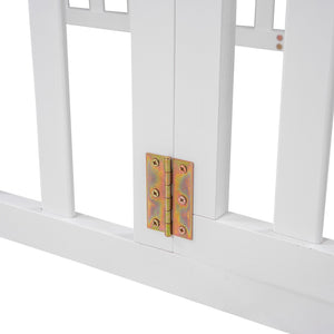 HomeRoots White Wood Twin Bed Frame - Modern Design with Durable Support, Perfect for Any Bedroom Décor! 606932