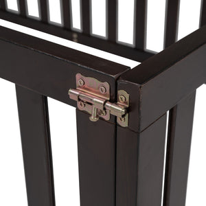 HomeRoots Walnut Wood Twin Bed Frame - Modern Design, Durable Construction, and Elegant Sleep Support Solution 606933