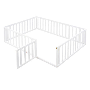 HomeRoots White Wood Full Daybed Frame – Elegant Platform Design with Sturdy Construction for Modern Bedrooms 606936